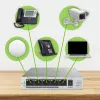 Zyxel GS1005HP Gigabit Ethernet não gerido (10/100/1000) Power over Ethernet (PoE) prateado
