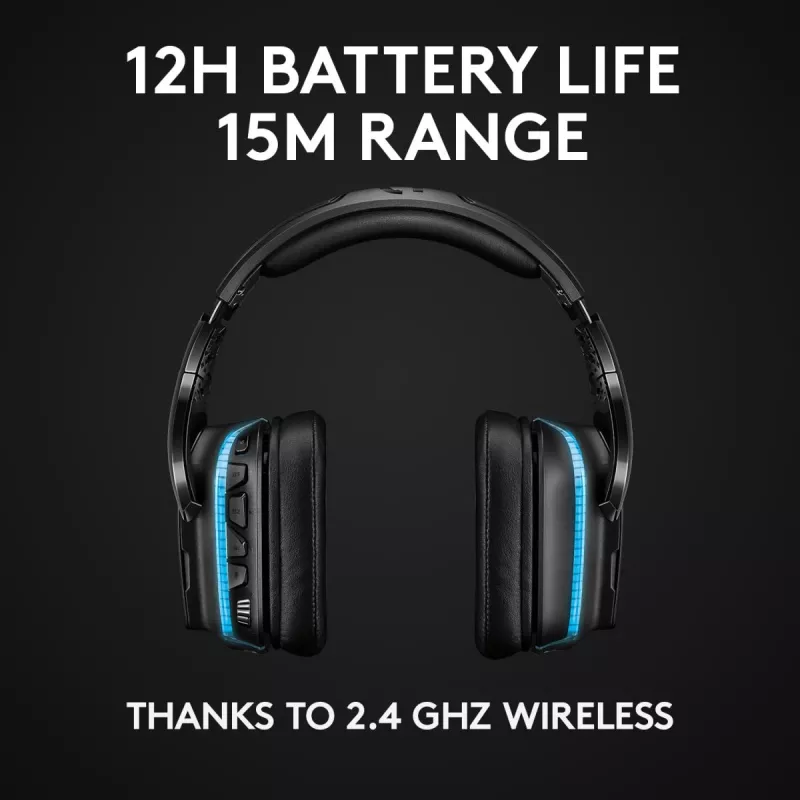 Headset gaming LOGITECH G935 Wireless 7.1 Surround Sound Lightsync – 2,4 GHz