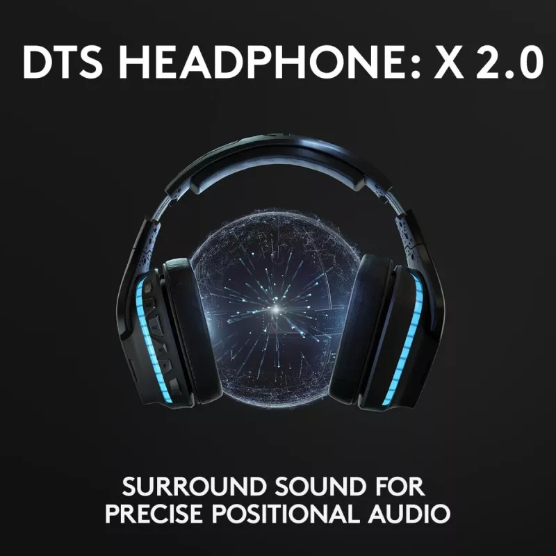 Headset gaming LOGITECH G935 Wireless 7.1 Surround Sound Lightsync – 2,4 GHz
