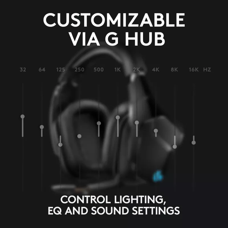Headset gaming LOGITECH G935 Wireless 7.1 Surround Sound Lightsync – 2,4 GHz