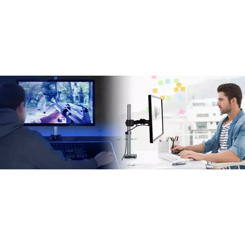 ARCTIC Z1 (Gen 3) - Braço de monitor para montagem na mesa com hub USB
