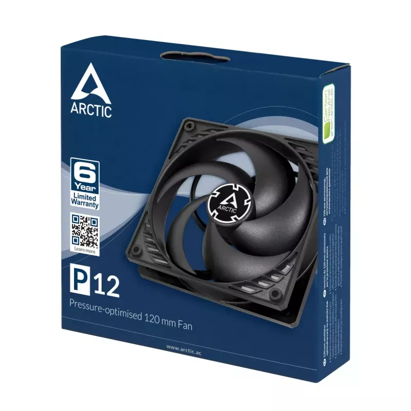 ARCTIC P12 – ventoinha de 120 mm otimizada para pressão