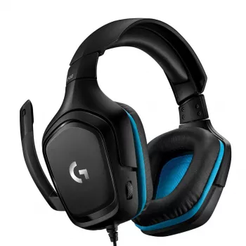 Headset gaming LOGITECH G432 - USB / 3.5mm - 7.1 Surround - azul