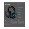 Headset gaming LOGITECH G432 - USB / 3.5mm - 7.1 Surround - azul