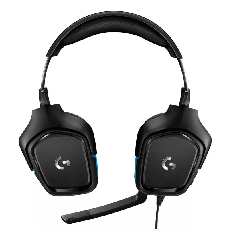 Headset gaming LOGITECH G432 - USB / 3.5mm - 7.1 Surround - azul