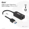 Adaptador CLUB3D USB 3.2 Gen1 Type-A para RJ45 2.5Gbps