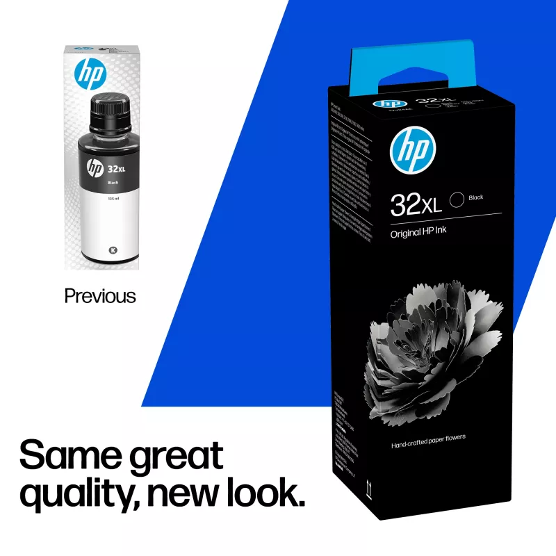 Frasco de tinta HP 32XL 135 ml preto Original, preto, Malásia, 15 - 35 °C, 15 - 35 °C, 20 - 80 %, 1 unid.