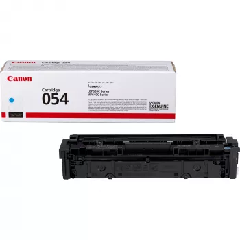 Cartucho de toner Canon 054, ciano, 1200 páginas, ciano, 1 unid.