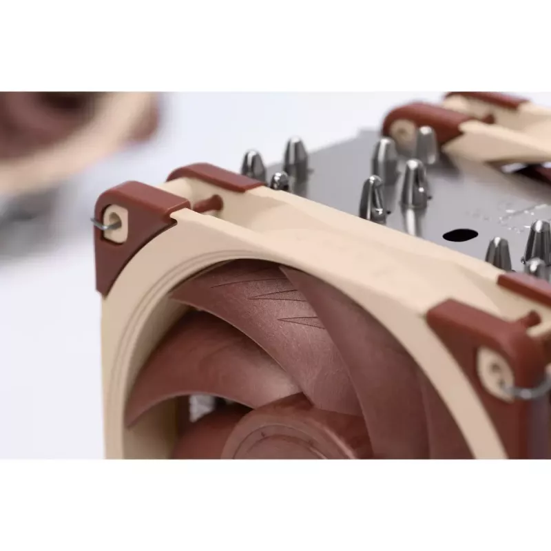 Dissipador de CPU Noctua NH-U12A 120 mm, ventoinha dupla, base de cobre, dissipador de alumínio, PWM, para vários sockets Intel/AMD