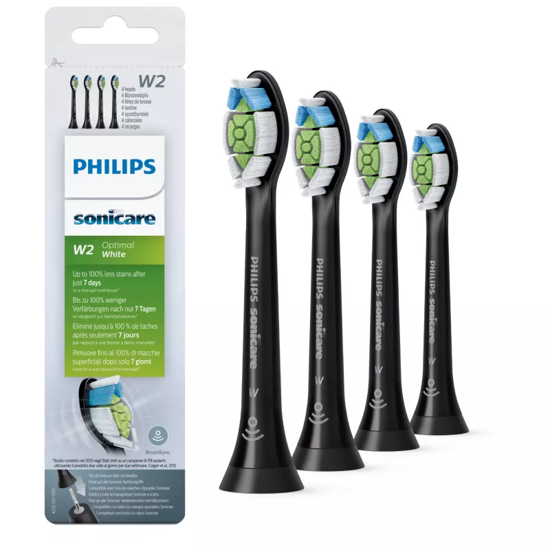 Philips W Optimal White HX6064/11 pack de 4 cabeças de escova de dentes elétrica