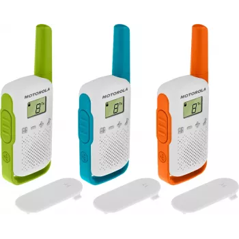 Rádio Motorola T42 16 canais Azul, Verde, Laranja, Branco