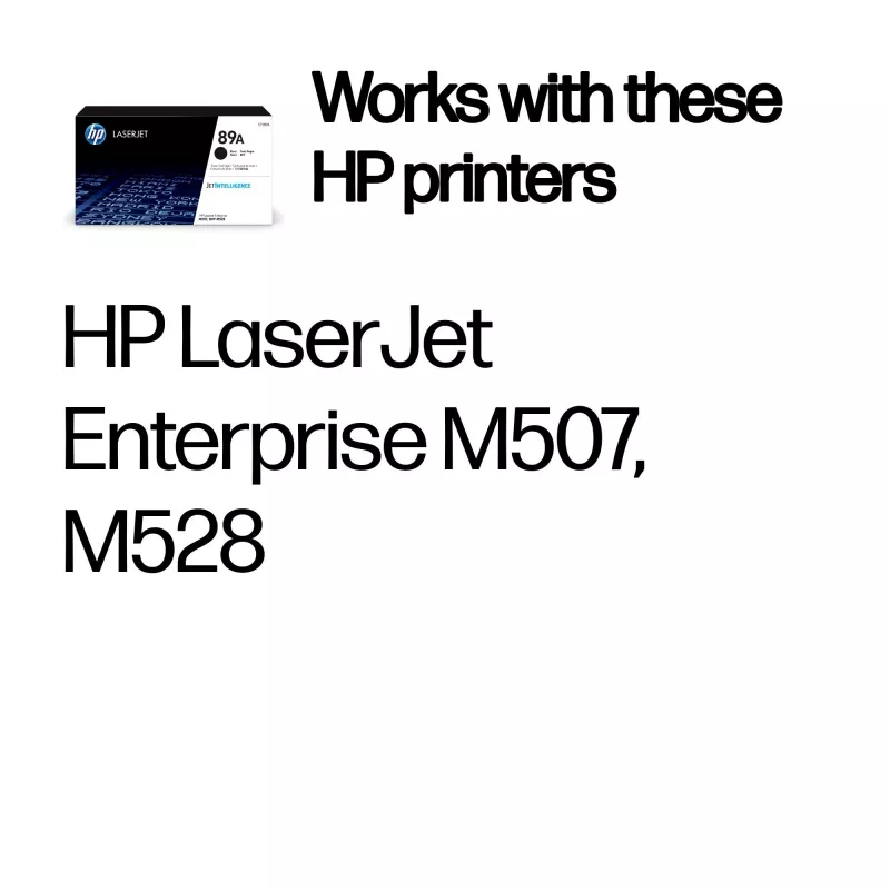 Cartucho de toner HP 89A Original LaserJet, Preto