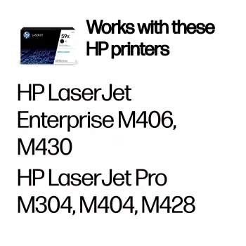 Cartucho de toner HP 59X High Yield CF259X 10000 páginas Preto