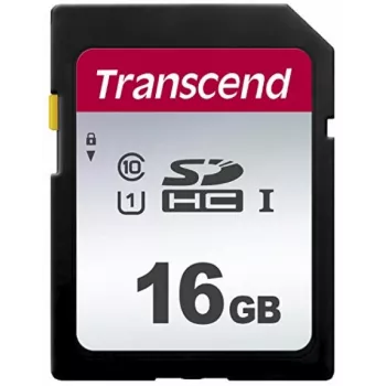Cartão de memória flash Transcend 16 GB SDHC Classe 10 TS16GSDC300S