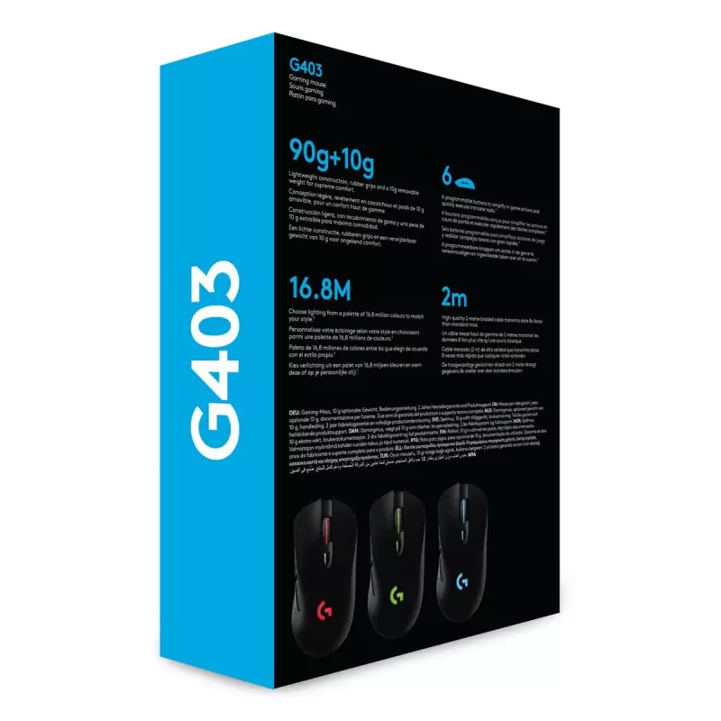 Rato gaming LOGITECH G403 Hero USB Preto EWR2