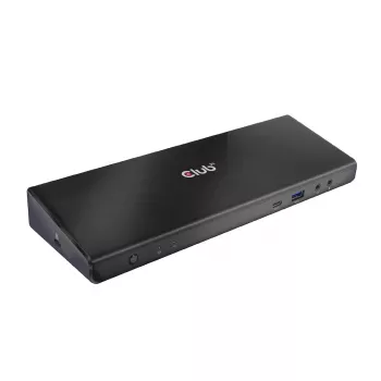 CLUB3D CSV-1562 é uma docking station universal de carregamento USB3.2 Gen1 Type-C Triple 4K30Hz e certificada DisplayLink®. A docking station universal de carregamento