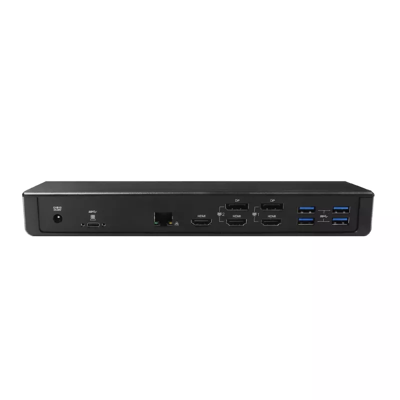 CLUB3D CSV-1562 é uma docking station universal de carregamento USB3.2 Gen1 Type-C Triple 4K30Hz e certificada DisplayLink®. A docking station universal de carregamento