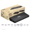 CLUB3D CSV-1562 é uma docking station universal de carregamento USB3.2 Gen1 Type-C Triple 4K30Hz e certificada DisplayLink®. A docking station universal de carregamento