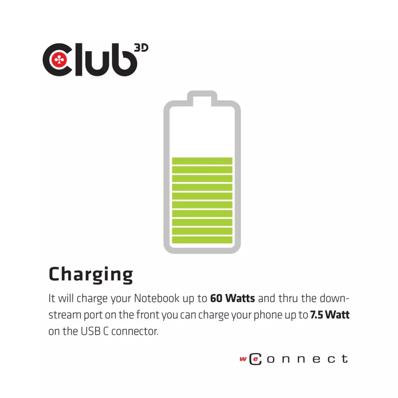 CLUB3D CSV-1562 é uma docking station universal de carregamento USB3.2 Gen1 Type-C Triple 4K30Hz e certificada DisplayLink®. A docking station universal de carregamento
