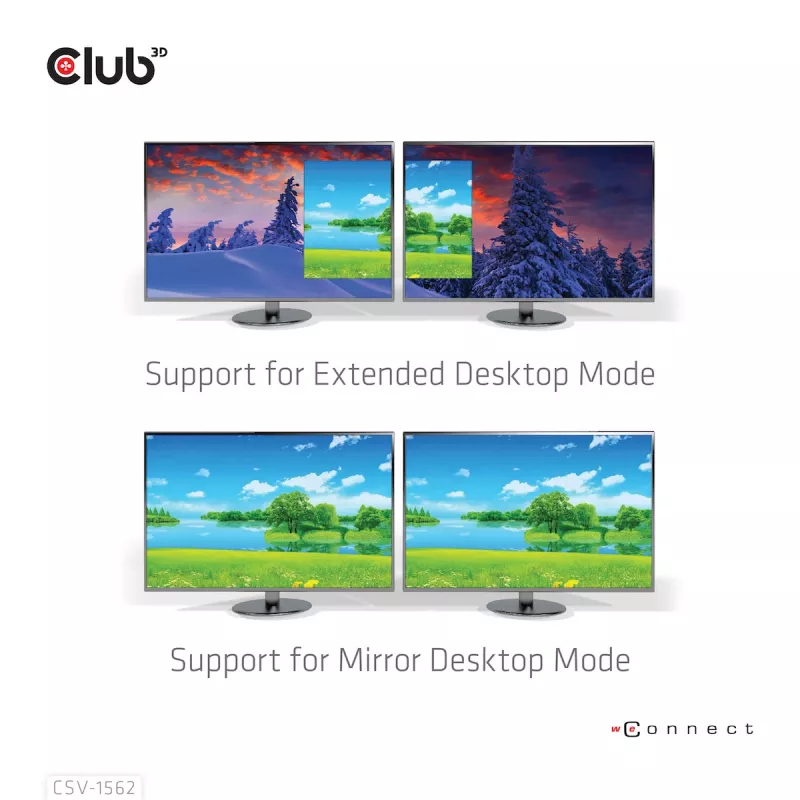 CLUB3D CSV-1562 é uma docking station universal de carregamento USB3.2 Gen1 Type-C Triple 4K30Hz e certificada DisplayLink®. A docking station universal de carregamento