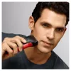 Máquina de barbear de lâmina Braun Series 3 300s com aparador preto, vermelho