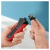 Máquina de barbear de lâmina Braun Series 3 300s com aparador preto, vermelho