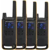 Rádio bidirecional Motorola Talkabout T82 Extreme Quad Pack — 4× emissores-receptores PMR, 16 canais, IPX4, 500 mW, NiMH recarregável, Micro-USB