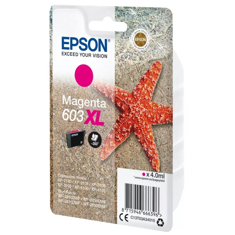 Epson C13T03A34010 Tinteiro 1 unid. Original Alta Capacidade (XL) Magenta