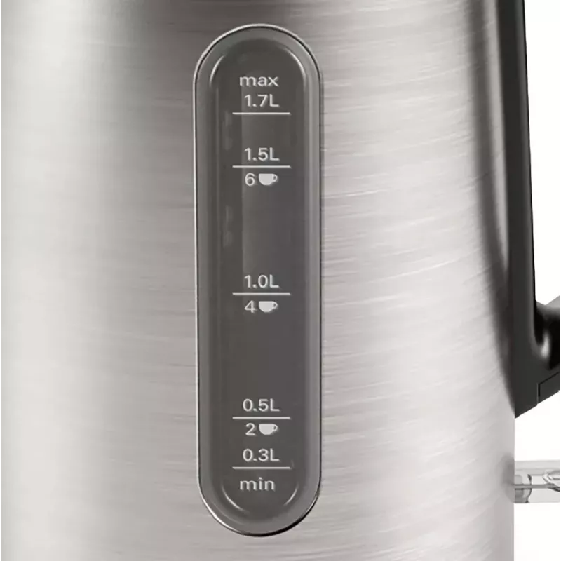 Chaleira Bosch TWK4P440 1,7 L 2400 W Preto, Aço inoxidável