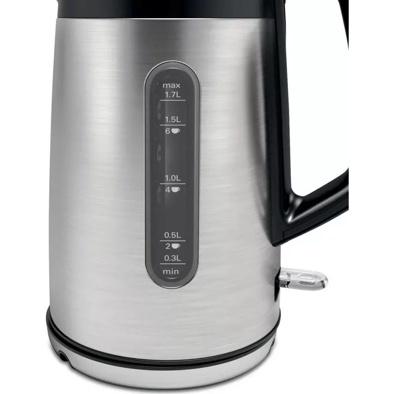 Chaleira Bosch TWK4P440 1,7 L 2400 W Preto, Aço inoxidável