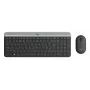 Conjunto de teclado e rato sem fios LOGITECH Slim Mk470 - Graphite Qwerty Dansk/ Norsk/ Svenska