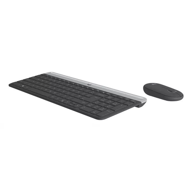 Conjunto de teclado e rato sem fios LOGITECH Slim Mk470 - Graphite Qwerty Dansk/ Norsk/ Svenska