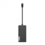 Docking station Lenovo GX90T77924 — Hub USB-C com HDMI 1.4, 2×USB-A 3.2 Gen1, USB‑2.0, leitor de cartões microSD, cinzento