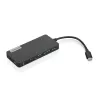 Docking station Lenovo GX90T77924 — Hub USB-C com HDMI 1.4, 2×USB-A 3.2 Gen1, USB‑2.0, leitor de cartões microSD, cinzento