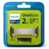 Lâmina de barbear Philips Norelco OneBlade QP620/50 Lâminas de substituição, Preto, pack de 2