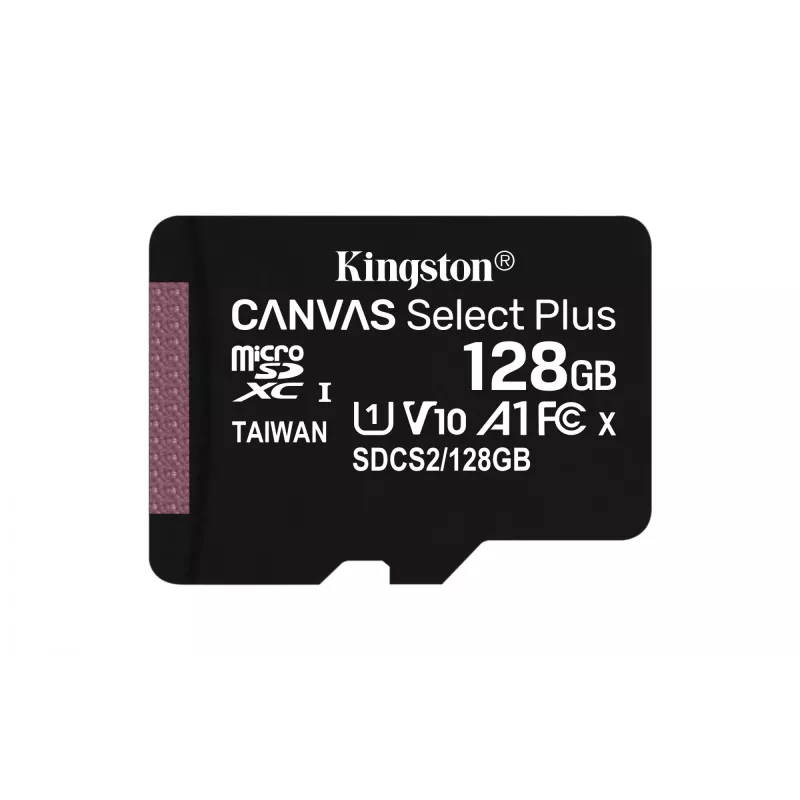 Memória flash Kingston Technology 128GB microSDXC UHS-I Canvas Select Plus 100R A1 C10