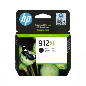 HP 912XL Cartucho de tinta original preto de alto rendimento