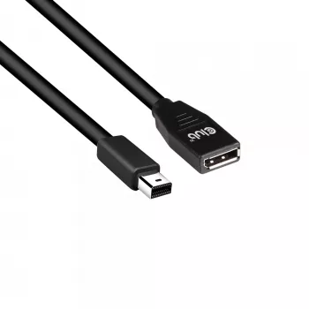CLUB3D Cabo de extensão Mini DisplayPort para DisplayPort 1.4 8K60Hz DSC1.2 HBR3 HDR M/F 1m/3,28 ft