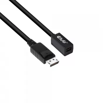 CLUB3D Cabo de extensão Mini DisplayPort 1.4 para DisplayPort 8K60Hz DSC 1.2 HBR3 HDR bidirecional F/M 1m/3,28ft
