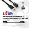 Club 3D CAC-1120 cabo de extensão de Mini DisplayPort 1.4 para DisplayPort F/M, 8K60Hz, 1 m (3,28 ft), preto