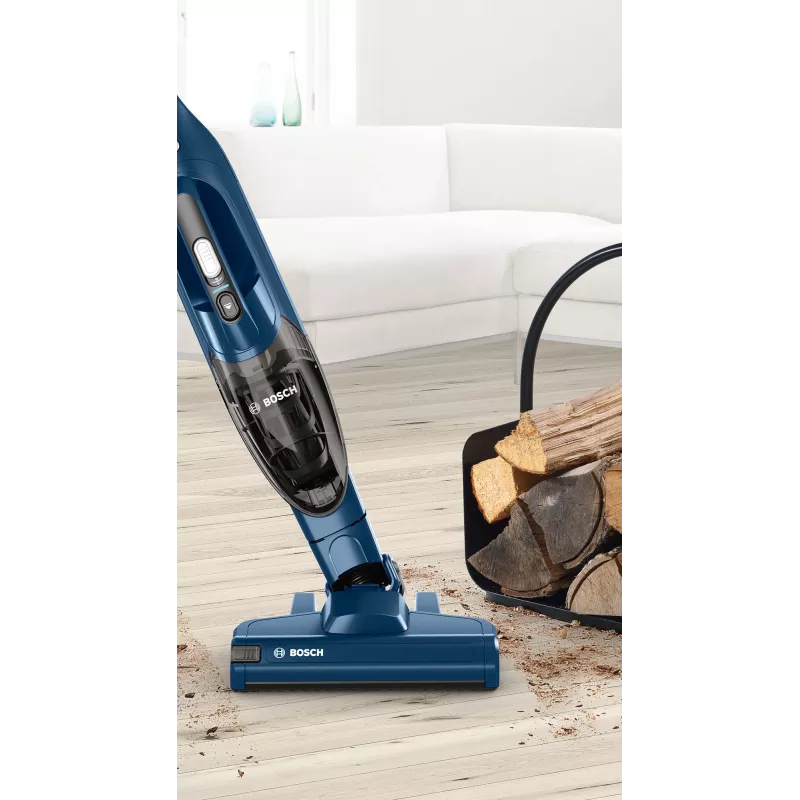 Bosch Serie 2 BBHF216 Aspirador a bateria/escova elétrica Aspirador a bateria 2-em-1 bateria seco sem saco azul