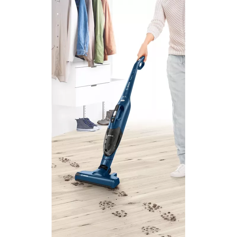 Bosch Serie 2 BBHF216 Aspirador a bateria/escova elétrica Aspirador a bateria 2-em-1 bateria seco sem saco azul