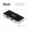 CLUB3D Hub USB Type C 4-em-1 para HDMI™ 4K60Hz USB Type C PD / USB Type A / entrada de áudio