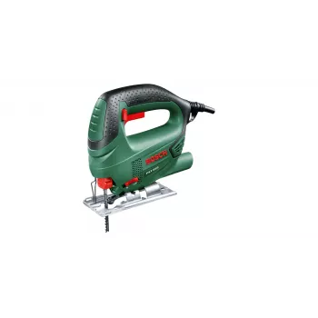 Serra de vaivém Bosch PST 650 — 500 W, 300 W de potência de saída, 65 mm de profundidade de corte em madeira, 4 mm em aço, punho superior, mudança de lâmina sem ferramentas