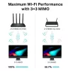 Router sem fios TP-Link Archer C80 Gigabit Ethernet Dual-Band (2,4 GHz / 5 GHz) preto