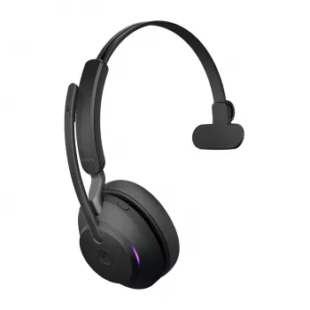 Jabra Evolve2 65 USB-A preto MS carregador Mono