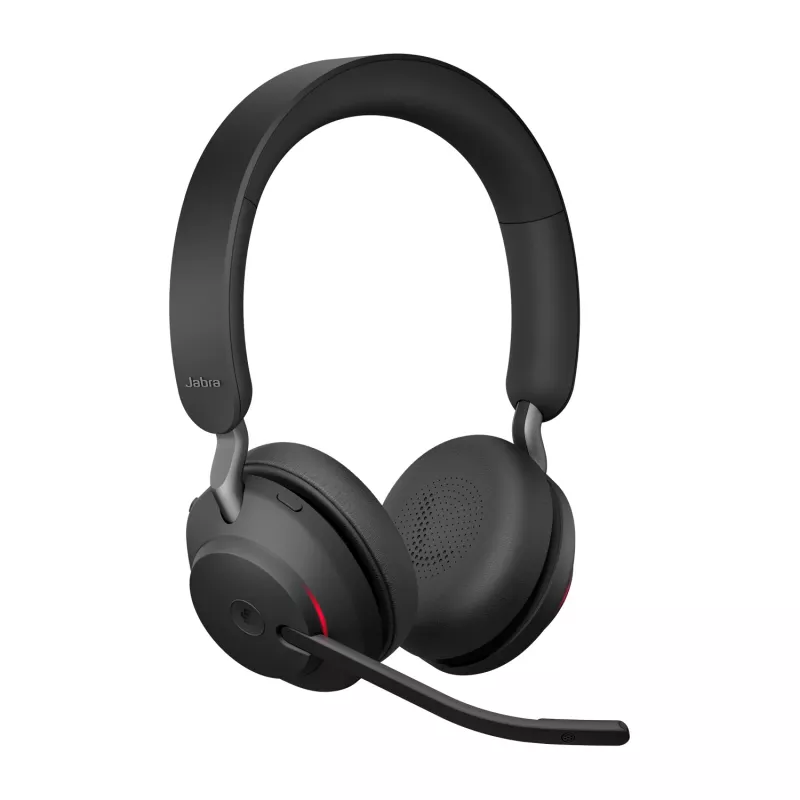Jabra Evolve2 65 USB-C preto MS Stereo, sem fios, escritório/call center, 20 - 20000 Hz, 176,4 g, auscultadores, preto