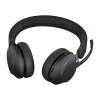 Auscultadores Jabra Evolve2 65 USB-A preto MS carregador com suporte Stereo