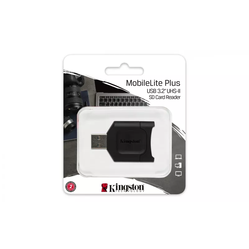 Leitor de cartões Kingston Technology MobileLite Plus USB 3.2 Gen 1 (3.1 Gen 1) Type-A preto