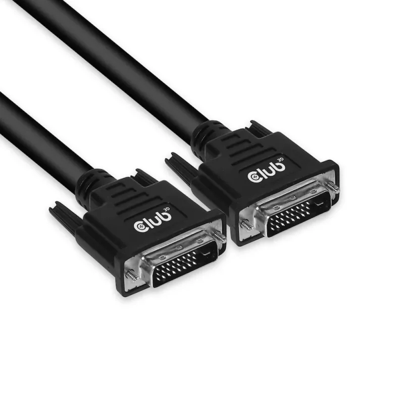 Club 3D CAC-1220 cabo DVI-D Dual Link (24+1) M/M, bidirecional, 28AWG, contactos banhados a ouro, 10 m (32,8 ft), preto